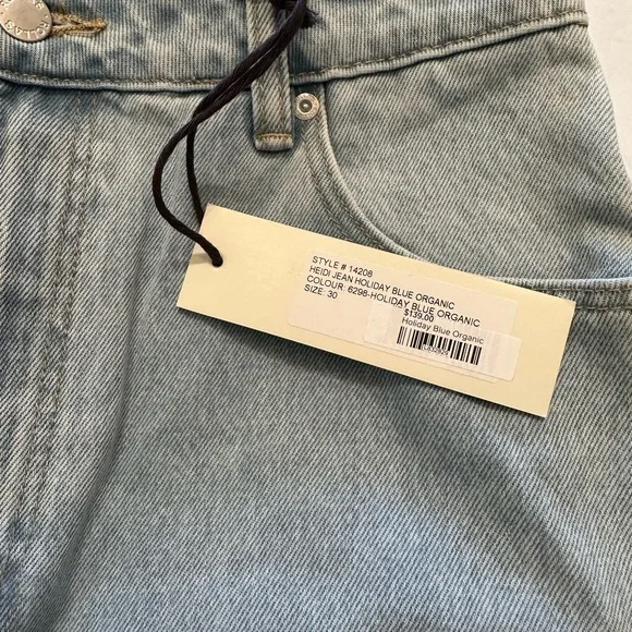 NWT ROLLA'S Light Blue Straight Leg Jeans- Size 31 - Picture 3 of 3